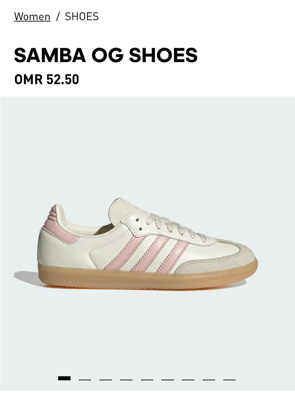 adidas Samba OG Women’s Sneakers - Pink & White